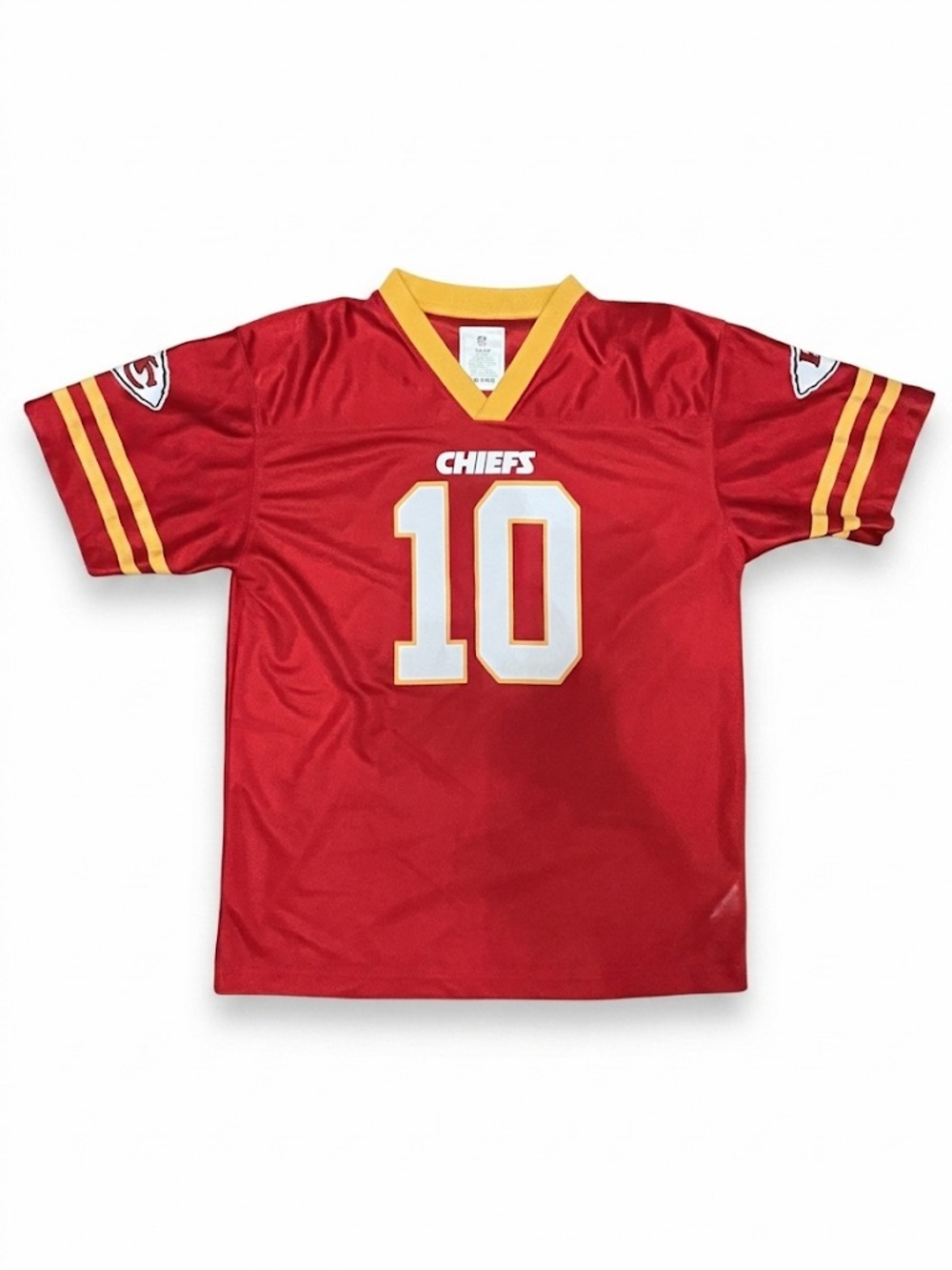 🔥 NFL KANSAS CITY CHIEFS TYREEK HILL # 10 JERSEY RED GOLD YOUTH SIZE XL 12 - 14 - Picture 2 of 4
